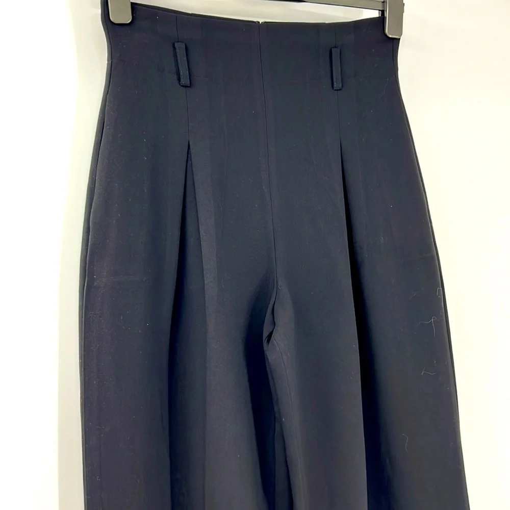 BCBGMAXAZRIA high waist, wide leg office pants Black SZ M